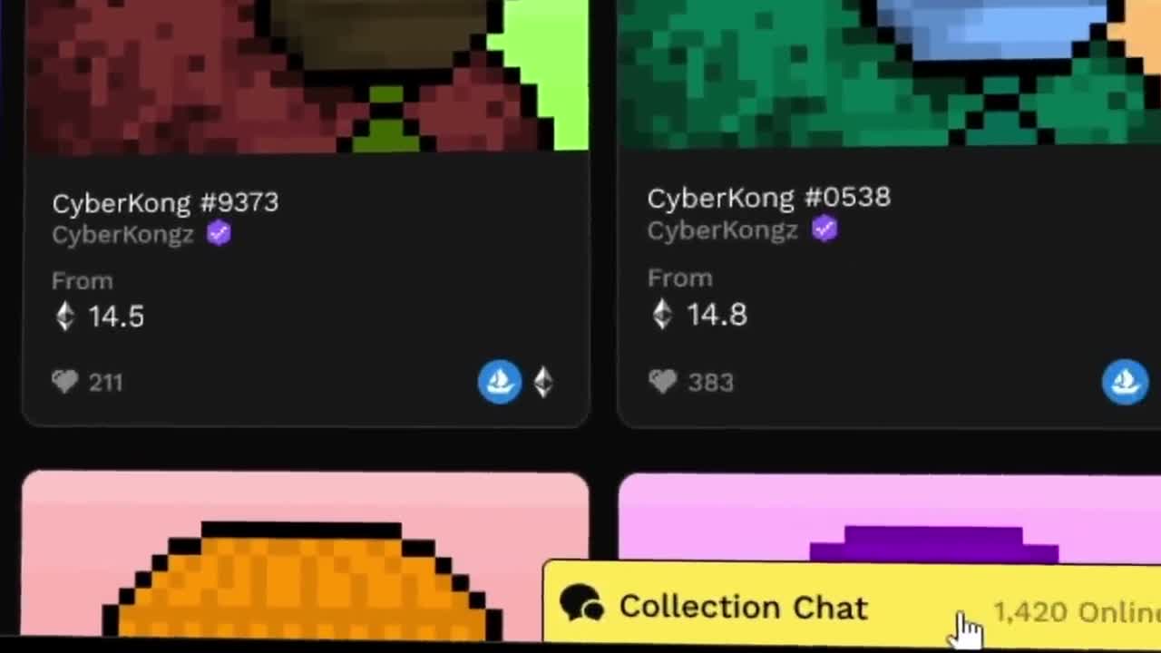 Official demo of public and verified-holder collection chat