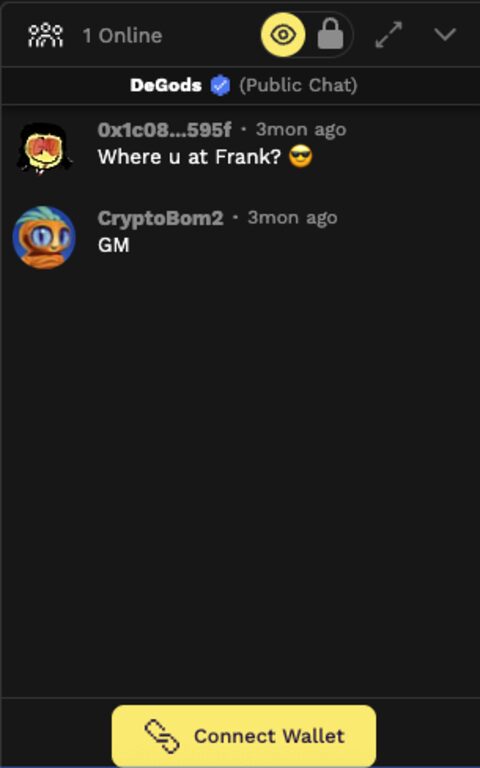 KodaDot GitHub issue citing GigaMart collection chat as prior art